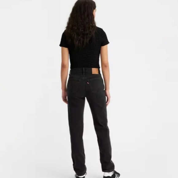 NWOT Levi's 501 High Rise Jeans size 24 button fly black skinny - Picture 2 of 16